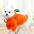 thumbnail image 4 of Cute Fruit Dog Clothes for Small Dogs hoodies Warm Fleece Pet Clothing Puppy Costume Coat for French Chihuahua Jacket Suit Orange S, 4 of 5