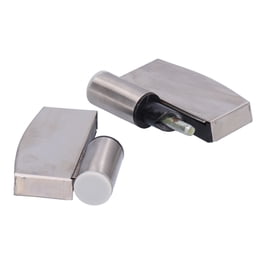 Charnière Rotative Invisible Pour Porte – Acier Inox 201 – Paire Haut/Bas – Pivot Argenté Pour Armoire, Penderie, Porte Battante