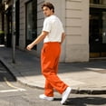thumbnail image 4 of Baggy Sweatpants Men Casual Open Bottom Wide Leg Long Jogging Pants Cozy Soft Athletic Sweat Pants With Pockets, 4 of 5