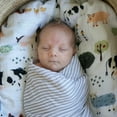 thumbnail image 5 of Red Rovr 100% Organic Cotton Muslin Swaddle Infant Blanket 2 Pk, Unisex, Family Farm, 5 of 5