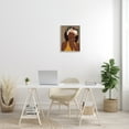 thumbnail image 2 of Stupell Home Décor Female Pondering Tropical Floral Crown Monstera Leaf, 16 x 20, Designed by JJ Design House LLC, Gray Frame, 2 of 7