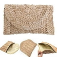 thumbnail image 3 of CHOK Summer Bohemia Handmade Rattan Woven Handbag Straw Knitted Messenger Bag, 3 of 5