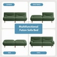 thumbnail image 7 of Homall Futon Sofa Bed with Adjustable Backrest & Five Angles Adjustable Armrests Sofa Couch for Small Spaces Living Room Office,Corduroy Green, 7 of 7