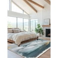 thumbnail image 2 of Cloud Effect Area Rug for Bedroom 5x7 Ft Modern Watercolor Marble Texture Super Soft fuzzy Throw Rug Non-Slip Fluffy Plush Indoor Floor Carpet for Living Room Nursery Home Decor, 2 of 8