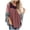 Brown, variant on Womens Graphic T-shirts Long Sleeve Crewneck Batwing Tops Floral Patchwork Plus Size Summer Pullover Tops Brown M