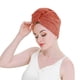 thumbnail image 4 of Paquete de 3 toallas para el cabello de tela de bambú para mujer, toallas de ducha suaves para cabello rizado, turbante, gorro de secado, 4 of 5