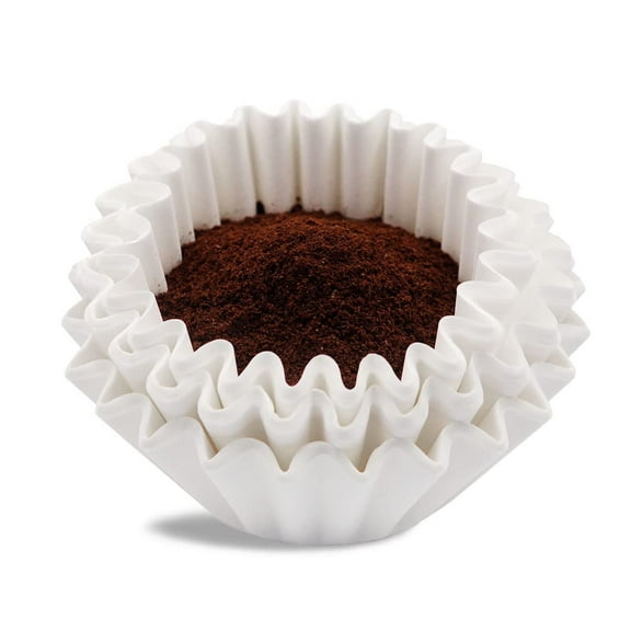 Coffee Filters 8-12 Cup, 7.875 inch x 3.25 inch, 100 Count Basket Coffee Filters, White Disposable 8 to 12 Cup Coffee Filter Paper