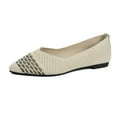 thumbnail image 5 of Women's Low Heel Loafers Breathable Pointed Toe Closed Soft Sole Summer Casual Slip On Comfortable Shoes, 5 of 7