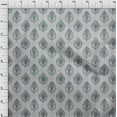 thumbnail image 4 of oneOone Cotton Poplin Light Gray Fabric Asian Block Dress Material Fabric Print Fabric By The Yard 42 Inch Wide, 4 of 5
