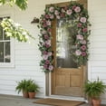 thumbnail image 5 of Artificial Flower Garland Vine Decor, Flexible Decorative Flower Garland Easy Bend Long Decorative Hanging Vine, Faux Flower Garland Decoration For Wedding Party Home Wall Window Decor, 5 of 8