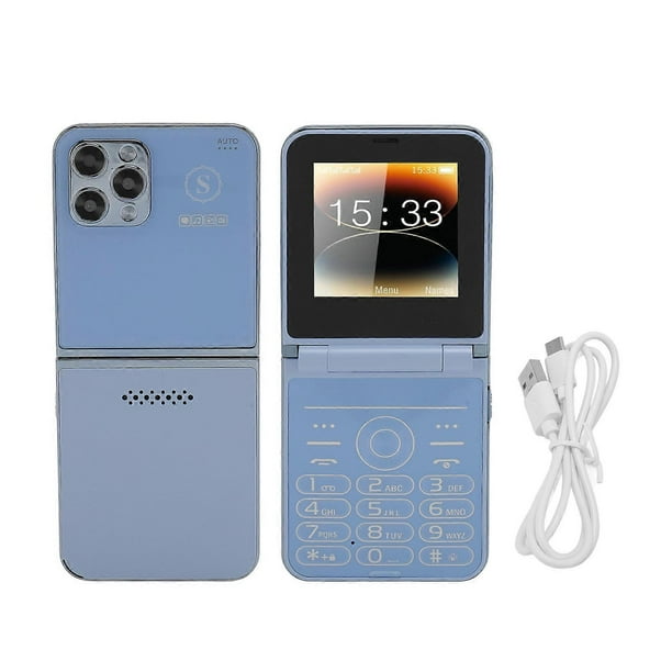 2G Big Button Senior Mobile Phone, 2.6 Inch Screen, 4 Cards, 4 Standby Modes, Speed Dial, Bluetooth, Music Player, LED Flashlight, 1400mAh, Blue