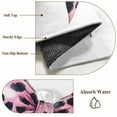 thumbnail image 2 of Leopard Print Bow Kitchen Runner Rug 2x6 Washable Runners for Hallway Non Slip Pink Colored Polka Dot Butterfly Tie Large Area Rug Indoor Floor Carpet for Bathroom Laundry Entryway Bedroom, 2 of 8