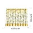 thumbnail image 3 of Oven Skirt Curtain,Heat Resistant Liner Stove Cover Skirt with Elegant Ruffle Trim | Rustic Handmade Oven Door Curtain for Furniture Surface Dustproof,29.72x21.65 Inch, 3 of 9