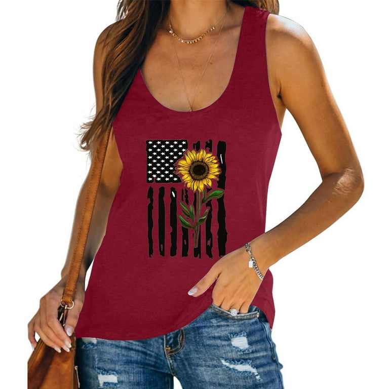 Jikolililili Women s Sleeveless Workout Tank Tops Loose Fit Summer