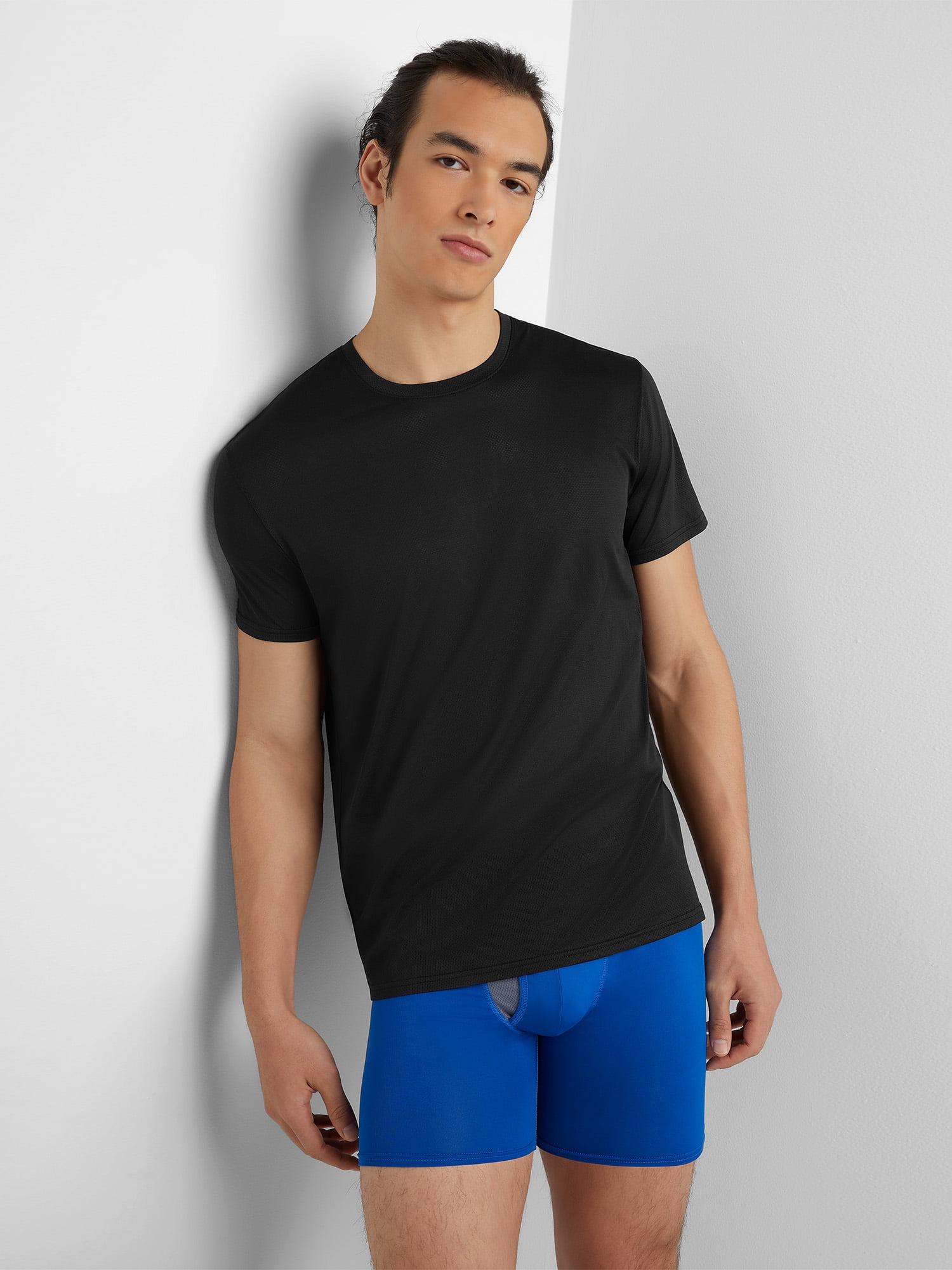 Hanes X-Temp® Men's All Day Breathable Mesh Crewneck Undershirt, Dyed 3-Pack