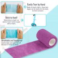 thumbnail image 3 of BCOOSS Self Adhering Elastic Bandage Wrap 12 Pack Cohesive Bandage Tape for Sports Knee Wrist 3Inch Multi Color, 3 of 7