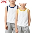 thumbnail image 2 of Posijego 2 Pack Tank Tops for Kids Cotton Sleeveless Tank Tees Boys Girls Basic Undershirts Summer Tank Tops for Toddler, 2 of 8
