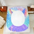 thumbnail image 5 of Castle Fairy Rainbow Unicorn 4-Piece Full Size Sheets,Skating Animal Bed Sheets,Starry Sky Lightweight Sheet Sets,Breathable Cartoon Home Decor, 5 of 7