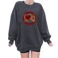 thumbnail image 1 of ICHUANYI Liquidación Moda de mujer Otoño Impreso Blusa suelta de manga larga Cuello redondo Casual Pullover Tops Sweatershirt ICHUANYI WER202308170884, 1 of 3
