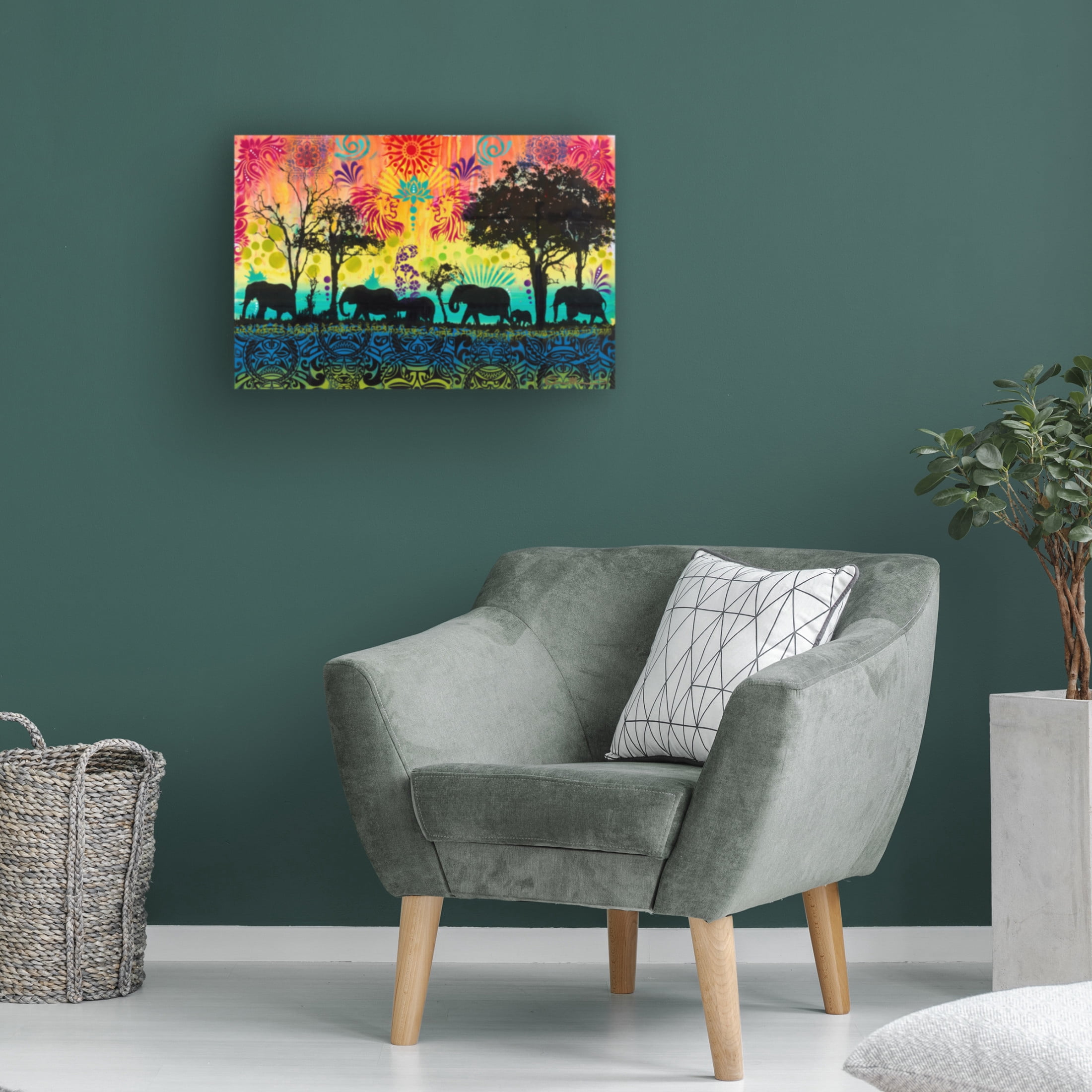 Canvas Wall Art - Dean Russo 'Herd Movements' Wall Art for Living Room, Bedroom, or Office Décor by Trademark Fine Art - 24 x 16 Inches