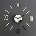 thumbnail image 2 of Large 3D Frameless Wall Clock Stickers,DIY Roman Numerals Clock Movable Wall Clock Decoration,Mirror Surface Acrylic Wall Clock for Living Room Bedroom Office Decoration, 2 of 6