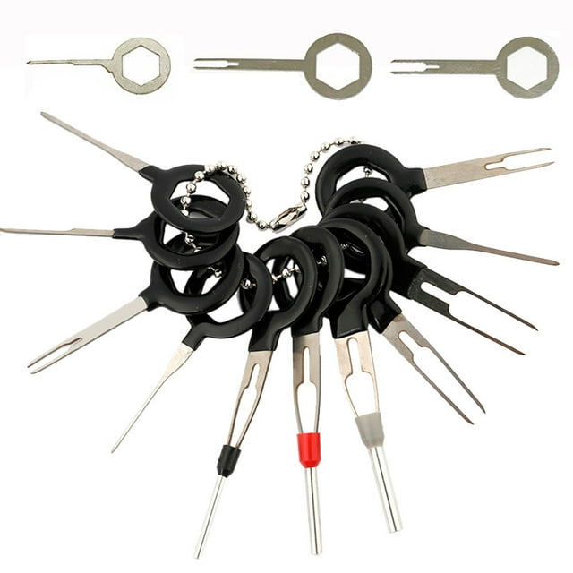Outil de Retrait de Terminal de Fil de Voiture 14 Pcs Outil Extracteur de Broches de Connecteur de Câblage Extracteur Outils