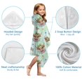 thumbnail image 7 of Green Highland Cow Flower Pattern Hooded Bath Towel，50"x30" for Ages 3 To 12 Kids, Quick Dry Lightweight Soft Microfiber Hood Beach Towel Cover Up for Kids, 7 of 7