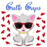 Cutie Caps 40 pack Medium Candy Apple Red Soft Nail Guard for Cat Paws / Claws