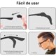 thumbnail image 4 of 24 Retenedores de Gafas sSilicona para Patillas y 2 Correas Ajustables Silicona Antideslizante Suaves, Protectores Antideslizantes, 4 of 7