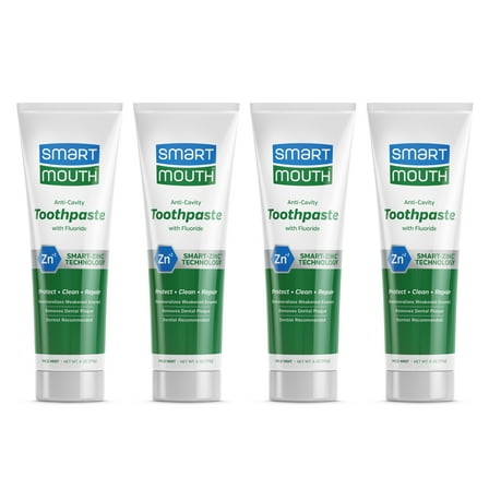 SmartMouth Premium Toothpaste for Elite Oral Health Protection, 6 oz, 4-Pack
