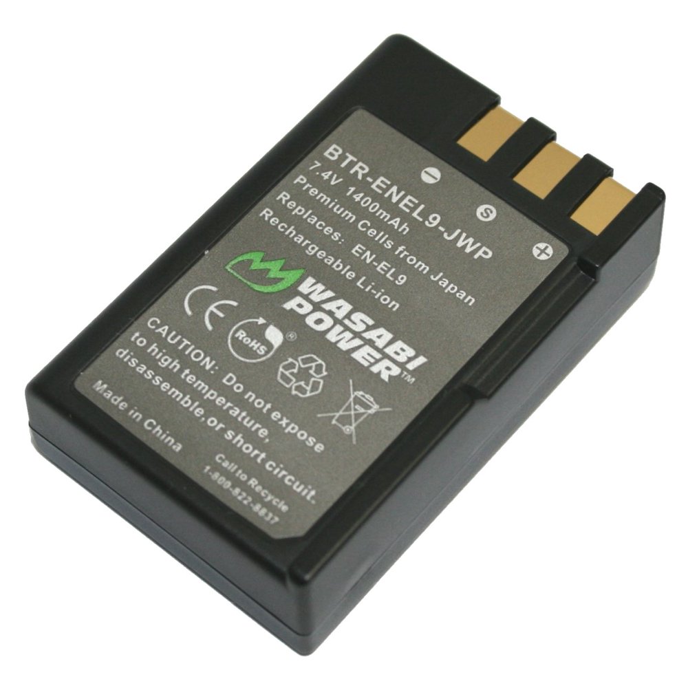 Wasabi Power Battery for Nikon ENEL9 and Nikon D40, D40x, D60, D3000