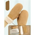 thumbnail image 4 of Winter Women, Keep Warm Thickened Fleece Suede Halter Gloves,Cold Mittens ,Flexible and Comfortable, 4 of 4