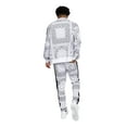 thumbnail image 5 of G-Style USA Men's Accented Bandana Paisley Tracksuit Set ST804 - White - Large, 5 of 5