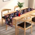 thumbnail image 4 of Jiibva Sugar Skull Mexican Dia De Los Muertos Table Runner 1Pc, 4 of 7