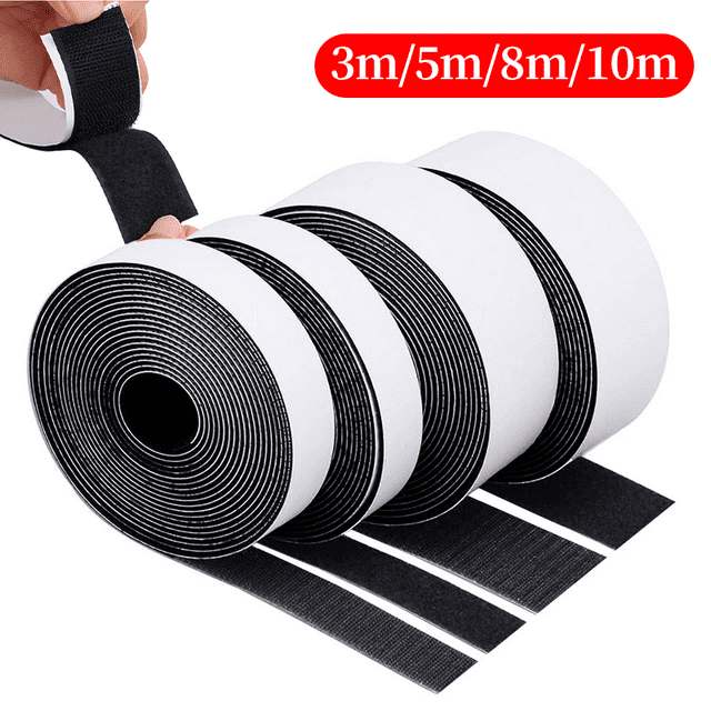 3M/5M/8M/10M 2cm/2.5cm Sewing Hook Loop Fastener Tape Reusable Black and White Nylon Sticker Tape for Sewing Shoes Fasteners 2cmX5m Black|https://ae01.alicdn.com/kf/S60bb4fee1b0442b8bee6c741605db58eM.