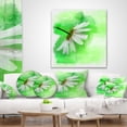 thumbnail image 4 of Designart White Chamomile with Green Splashes - Floral Throw Pillow - 16x16, 4 of 5