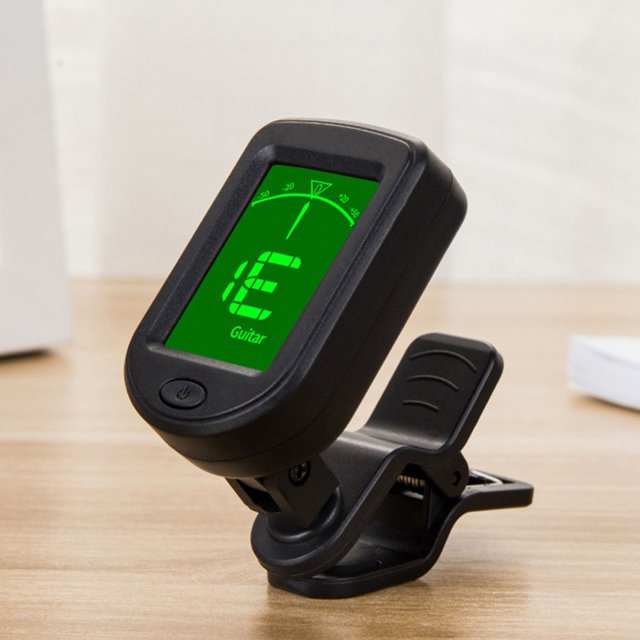 Guitar Tuner Digital Clip-On Tone Tuner for Bass Ukulele Violin Universal
