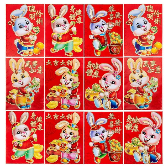 Lunar Red Envelopes Chinese New Year Money Packet Festival Decorative Item 120Pcs
