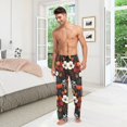 thumbnail image 6 of FORMRS Mens Pajama Pants with Pockets Sleepwear Lounge Bottoms Sizes S-2XL, Red Flowers Pattern, 6 of 7