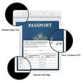 10PCS Passport Holder 4x6 Inch Extra Large ID Badge Holders PVC Card