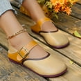 thumbnail image 6 of Tawop Womans Shoes Casual Flat Non Slip Shoes Leather Soft Retro Versatile, 6 of 9