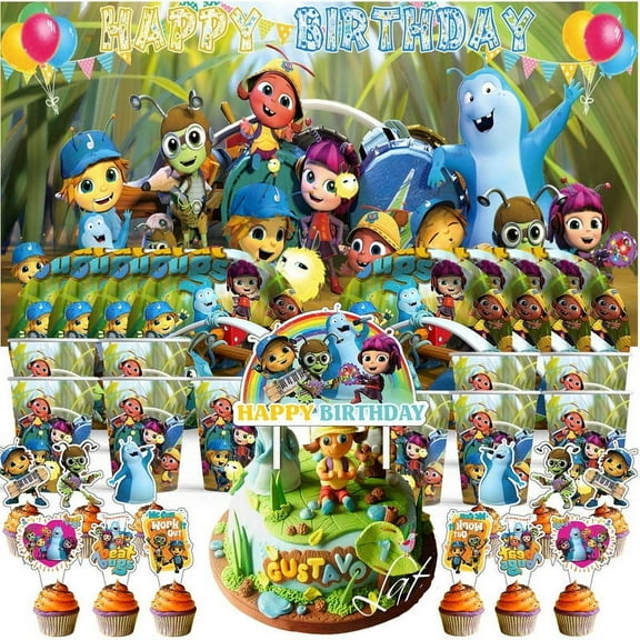 Beat Bugs Birthday Cups Party Supplies Decor Backdrop Plates Fans Decorations Banner