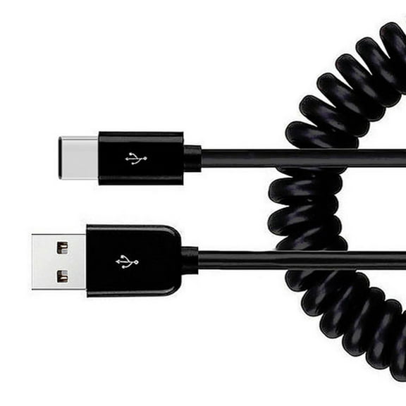 Coiled USB Cable for Boost Mobile Celero 5G/Plus (2024) - Type-C Charger Cord USB-C Power Wire for Celero 5G/Plus (2024) Models