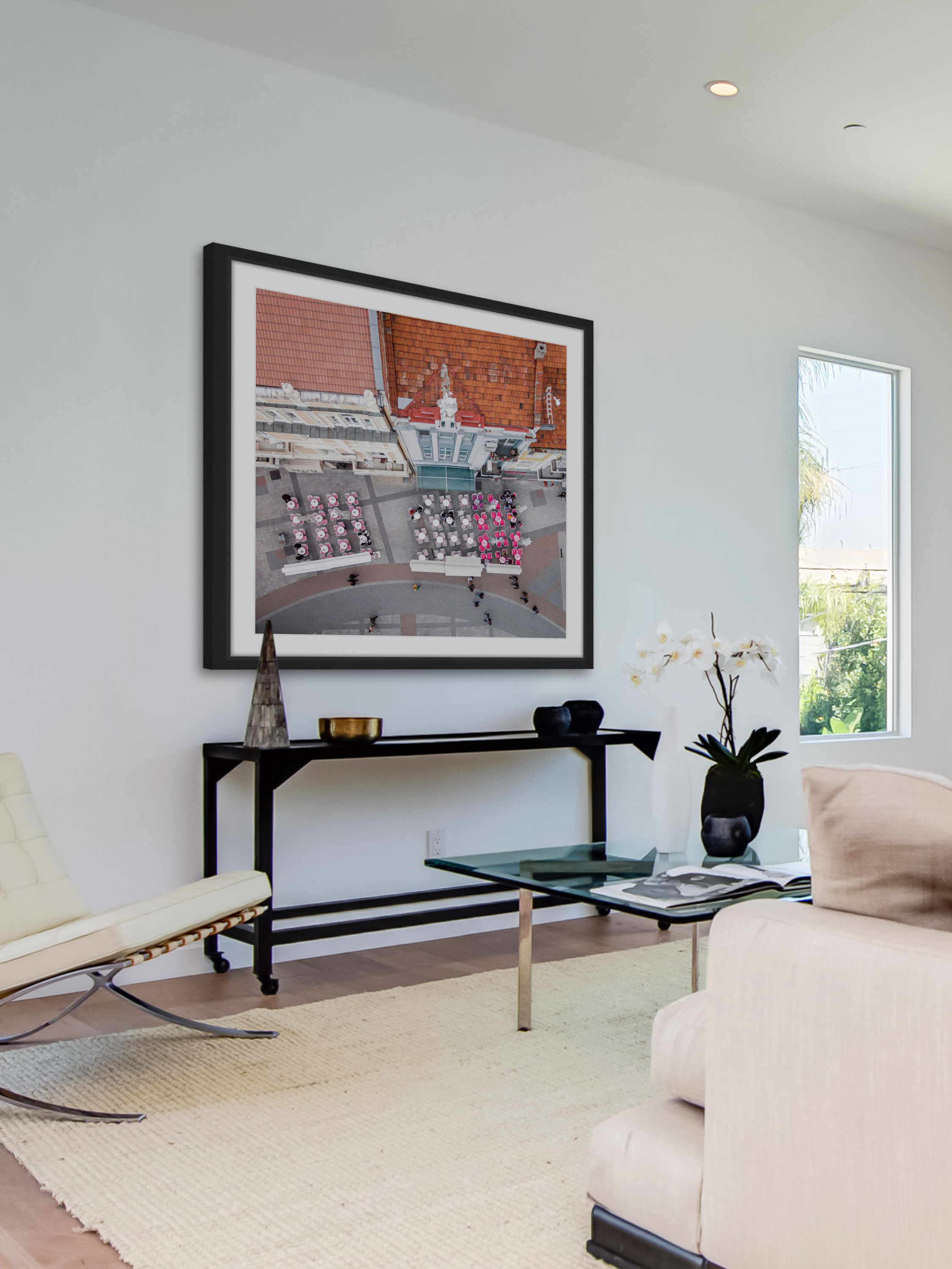 "Outdoor Eating" Framed Painting Print