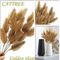 thumbnail image 4 of ZOELNIC Artificial Golden Pine Cones, 4pcs Christmas Garden Grass Faux Shrubs Fake Leaves Simulation Bushes Home Indoor Outdoor Wedding Festival Decoration Hall Office Table Planter Filler, 4 of 9