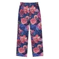thumbnail image 2 of FORMRS Kids Pajama Pants with Pockets Size 6-8Y Boys Lounge Sleep Bottoms, Vibrant Art Flowers, 2 of 8