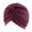 Wine, variant on ZQUUVOU Head Scarf For Women's Hair Head Wraps Women Knotted African Turban Cancer Headwear For Women Red