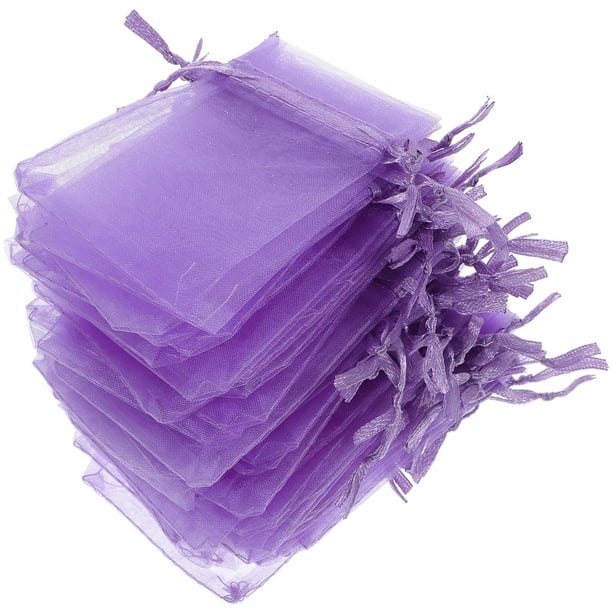 unbranded 50Ud Bolsas De Organza Moradas Para Regalo Con Duradero Y Fácil Con Cordón