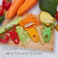 thumbnail image 2 of Vegetable Peelers, 3 Pack Potato Peelers for Apple Fruit Carrot Zucchini Cucumber Potatoes, Stainless Steel Shredder Slicer Multifunctional Veggie and Fruit Peeler, 2 of 7