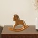 thumbnail image 4 of Figura de caballo de madera, estatua de caballo balancín, artesanía, recuerdo portátil, escritorio S, 4 of 8